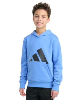 adidas - Big Boys Long-Sleeve Essential Big Logo Fleece Pullover Hoodie