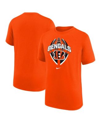 Nike - Big Boys and Girls Orange Cincinnati Bengals Icon Legend T-Shirt