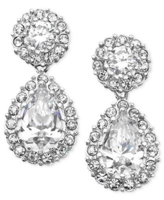 Eliot Danori - Earrings, Cubic Zirconia Pear Drop