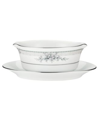Noritake - "Sweet Leilani" Gravy Boat & Stand Set