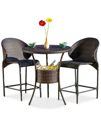 Noble House - Gerren 5-Pc. Bistro Bar Set with Ice Pail, Quick Ship