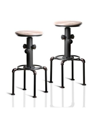 Furniture - Zina Bar Stool (Set Of 2), Quick Ship