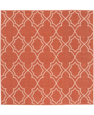 Surya - Alfresco ALF-9591 Rust 7'3" Square Area Rug