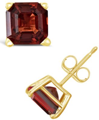 Macy's - Swiss Blue Topaz (2-3/4 ct. t.w.) Stud Earrings in 14K Yellow Gold (Also in Peridot, Garnet & Citrine)