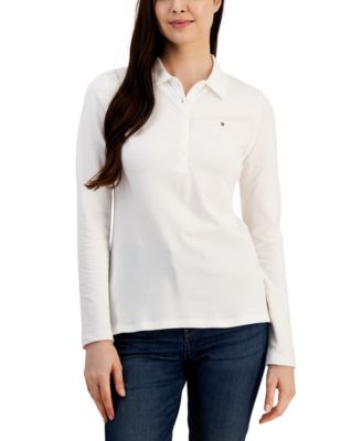 Tommy Hilfiger - Women's Logo Long-Sleeve Polo Shirt