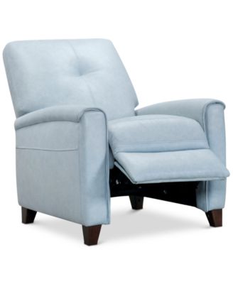 Furniture - Ashlinn Pastel Leather Pushback Recliner