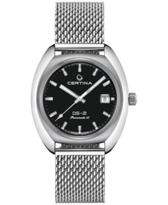 Certina - Men's Swiss Automatic DS-2 Stainless Steel Mesh Bracelet Watch 40mm