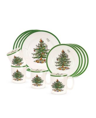Spode - "Christmas Tree" Dinnerware, Set of 12