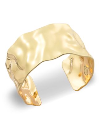 I.N.C. International Concepts - Gold-Tone Hammered Gold-Tone Cuff Bracelet