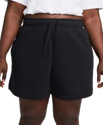 Nike - Plus Size Sportswear Club Fleece Mid-Rise Pull-On Shorts