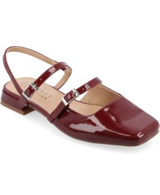 Journee Collection - Collection Women's Gretchenn Multi Strap Square Toe Mary Jane Flats