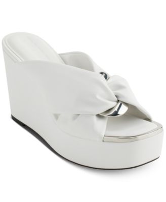 DKNY - Maryn Chain Twist Platform Wedge Sandals
