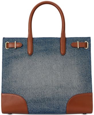 Lauren Ralph Lauren - Metallic Canvas Medium Devyn Tote Bag