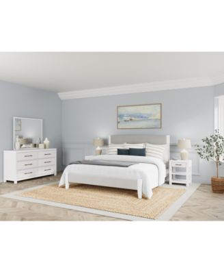 Furniture - Catriona 3pc Bedroom Set (Queen Upholstered Bed, Dresser, Open Nightstand)