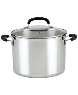 Farberware - Brilliance Stainless Steel 8-Qt. Stockpot with Lid
