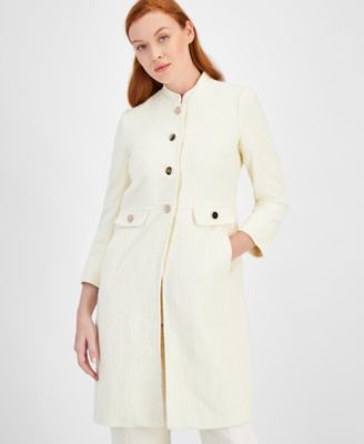 Anne Klein - Women's Tweed Audrey Hepburn Topper Jacket