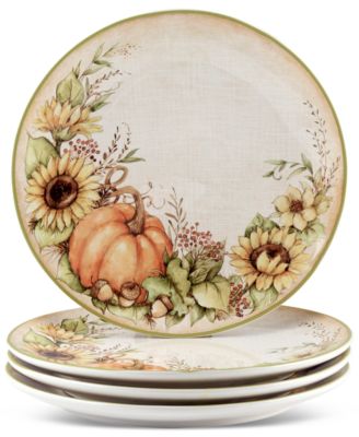 Certified International - Autumn Breeze Dinner Plates, Set of 4
