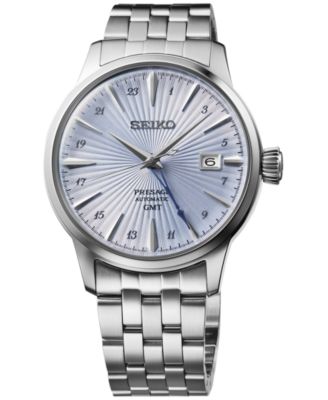 Seiko - Men's Automatic Presage Cocktail Time Stainless Steel Bracelet Watch 40mm