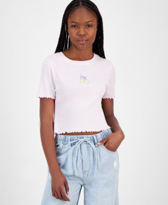 Grayson Threads, The Label - Juniors' Lemon Shrunken-Fit T-Shirt