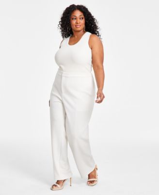 Nina Parker - Trendy Plus Scuba Straight-Leg Pull-On Pants