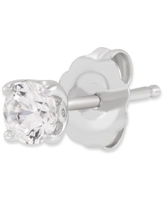 Grown With Love - IGI Certified Lab Grown Diamond Solitaire Stud Earrings (1/4 ct. t.w.) in 14k White Gold (also in 14k Yellow Gold)