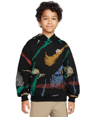 Nike - Big Kids Sportswear Printed Club Fleece Hoodie
