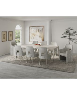 Furniture - Mezzanine 9-Pc. Dining Set (Rectangular Table, 6 Side Chairs & 2 Arm Chairs)