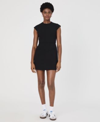 French Connection - Women's Whisper Mock-Neck Cap-Sleeve Dress