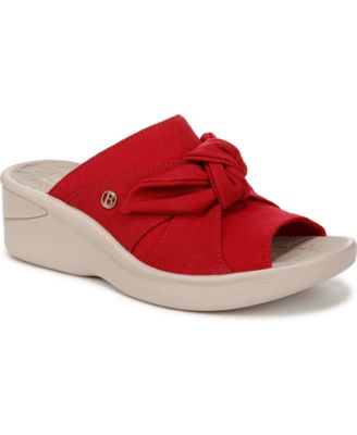 Bzees Premium - Women's Smile Washable Slide Wedge Sandals