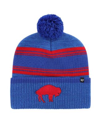 '47 Brand - Men's Royal Buffalo Bills Fadeout Cuffed Knit Hat with Pom