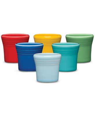 Fiesta - Mixed Color 6-Piece Ceramic 1.5-Oz. Shot Glass Set