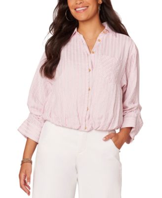 Democracy - Women's 3/4-Sleeve Bubble-Hem Shirt