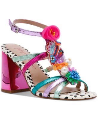 Betsey Johnson - Women's Azallia Embellished Strappy Dress Sandals