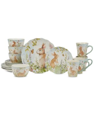 Certified International - Easter Meadow 16-Pc. Dinnerware Set, Service for 4