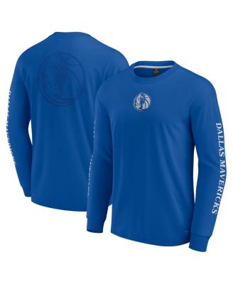 Fanatics - Men's Blue Dallas Mavericks Elements Strive Long Sleeve T-Shirt