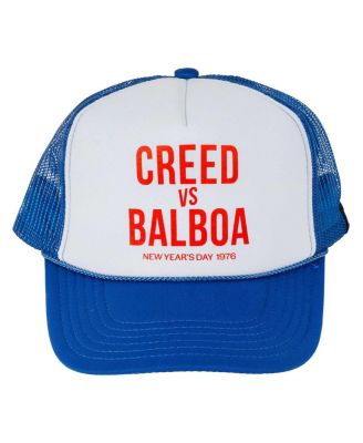 Contenders Clothing - Men's and Women's Royal Rocky Super Fight Poster Trucker Adjustable Hat