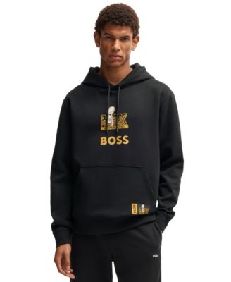 Hugo Boss - Men's Gold-Tone Artwork Hoodie
