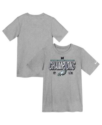 Nike - Preschool Heather Gray Philadelphia Eagles 2024 NFC Champions Locker Room Trophy Collection T-Shirt