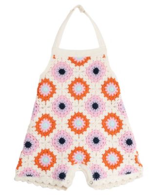 Rare Editions - Baby Girl Crochet Romper