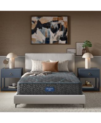 Beautyrest - Level Two 13.5" Extra Firm Tight Top Mattress Set - Split Queen