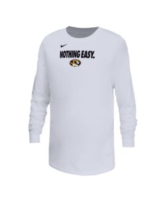Nike - Big Boys and Girls White Missouri Tigers 2025 Legend Bench Long Sleeve T-Shirt
