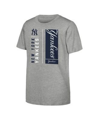 Outerstuff - Big Boys and Girls Heather Gray New York Yankees The MVP T-Shirt