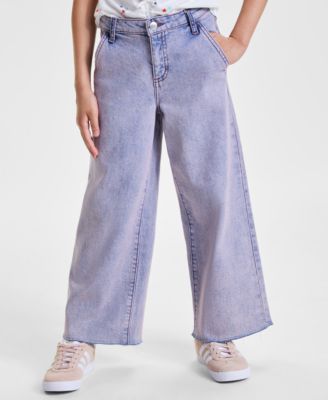Epic Threads - Little & Big Girls Indigo Wide-Leg Crop Jeans