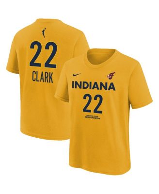 Nike - Big Boys and Girls Caitlin Clark Gold Indiana Fever Name Number T-Shirt