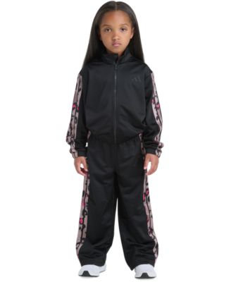adidas - Toddler & Little Girls Tricot Long-Sleeve Full-Zip Jacket & Wide-Leg Pants, 2 Piece Set