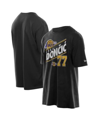 New Era - Men's Luka Doncic Black Los Angeles Lakers Layup Player Oversized T-Shirt