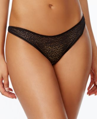 DKNY - Modern Lace Satin-Trim Thong DK5013