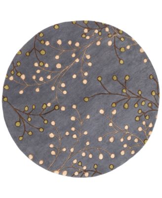 Livabliss - Athena ATH-5125 Navy 4' Round Area Rug