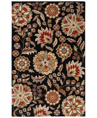Livabliss - Athena ATH-5017 Black 7'6" x 9'6" Area Rug
