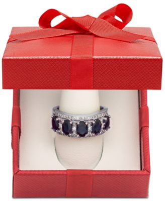 Macy's - Sapphire (2 7/8 ct. t.w.) & Diamond (1/3 ct. t.w.) Ring in 14k Gold (Also in Certified Ruby, Tanzanite and Emerald)